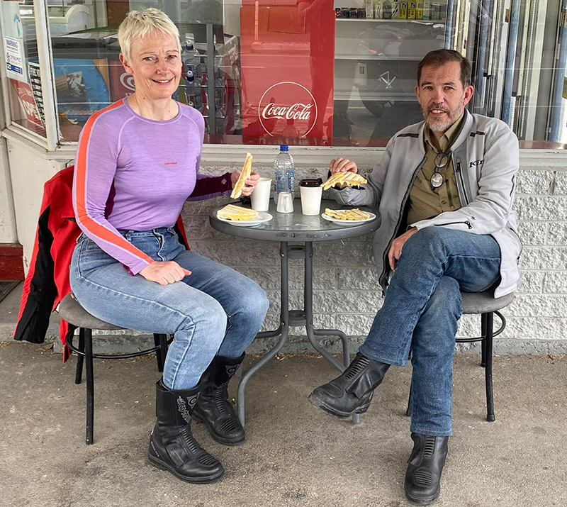 Sara and Chris on tour